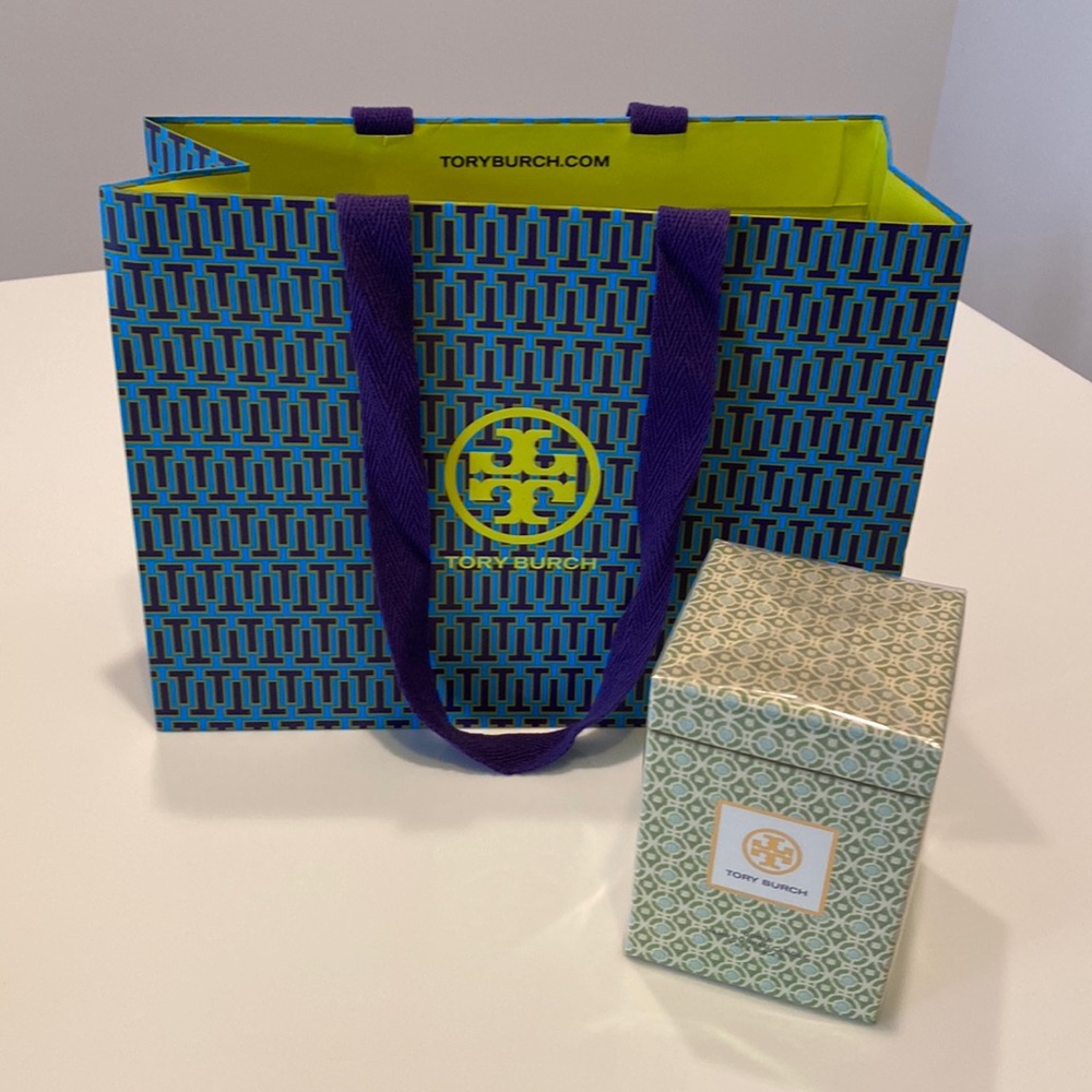Tory Burch candle & bag